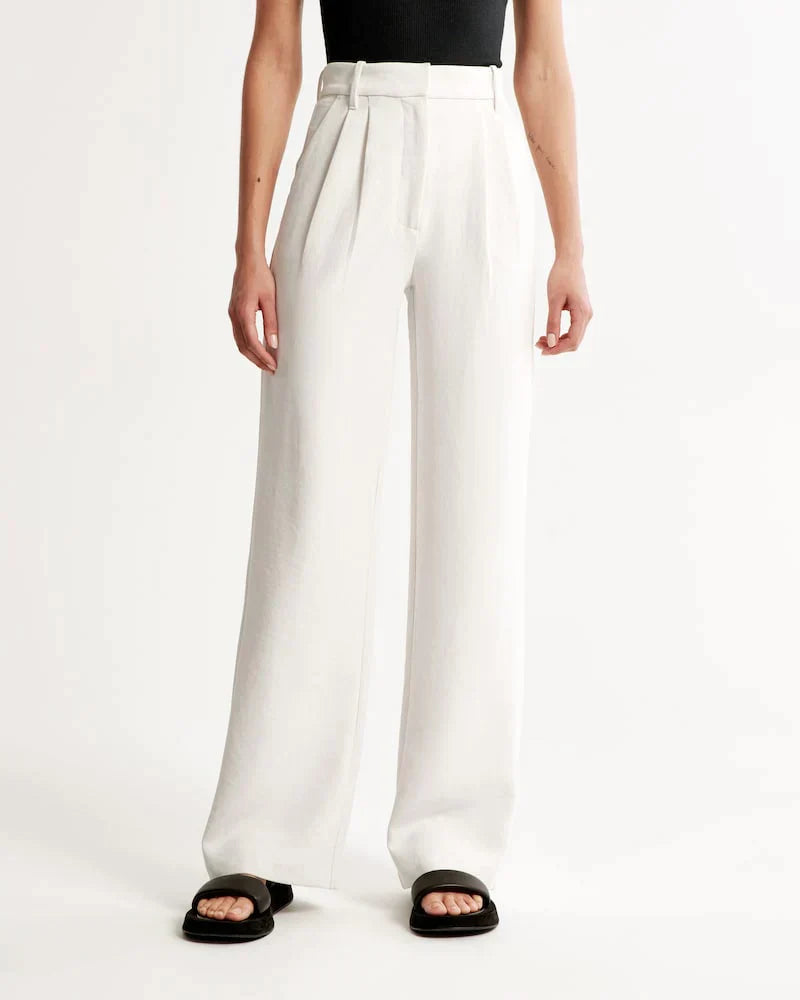 Tailored Wide-Leg Pants - La femme Toronto