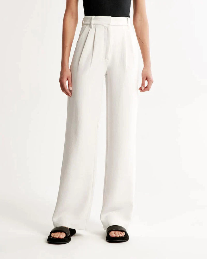 Tailored Wide-Leg Pants - La femme Toronto