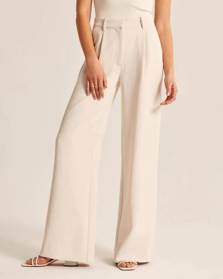 Tailored Wide-Leg Pants - La femme Toronto