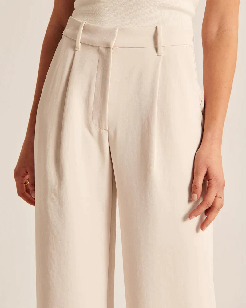 Tailored Wide-Leg Pants - La femme Toronto