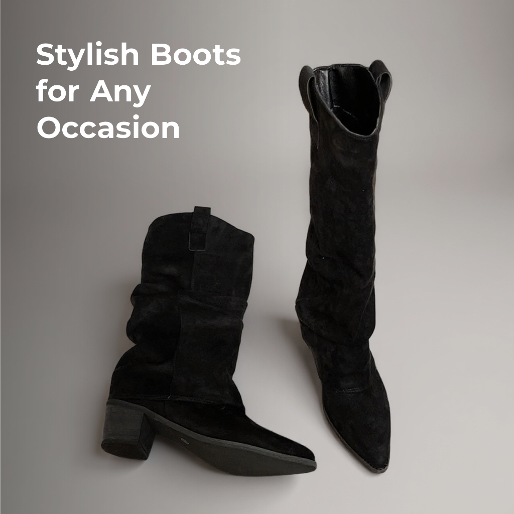 Lola- Vintage Woman Knee High Boots