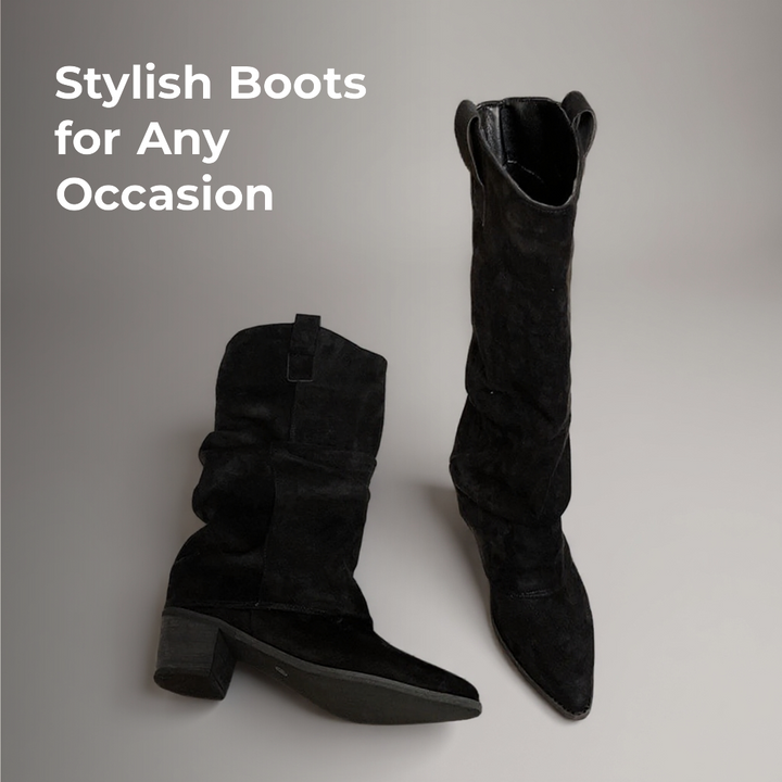 Lola- Vintage Woman Knee High Boots