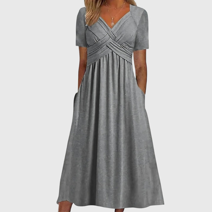 Mirone™ | Elegant Midi Dress - La femme Toronto