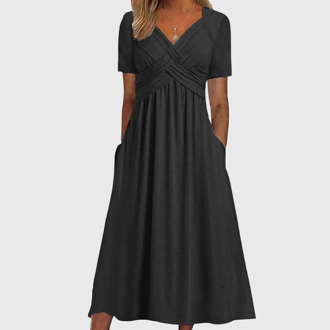 Mirone™ | Elegant Midi Dress - La femme Toronto
