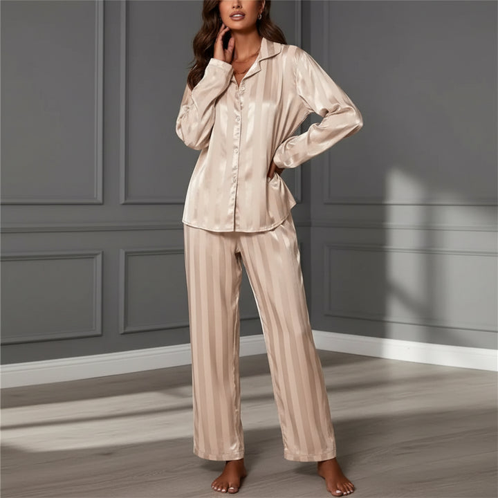 Mona- Striped Pajama Set
