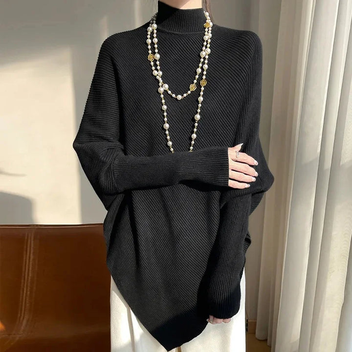 Louisa- Knitted Cowl Neck Sweater