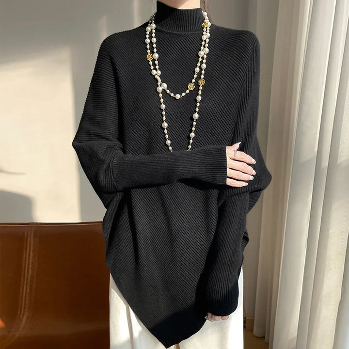 Louisa- Knitted Cowl Neck Sweater