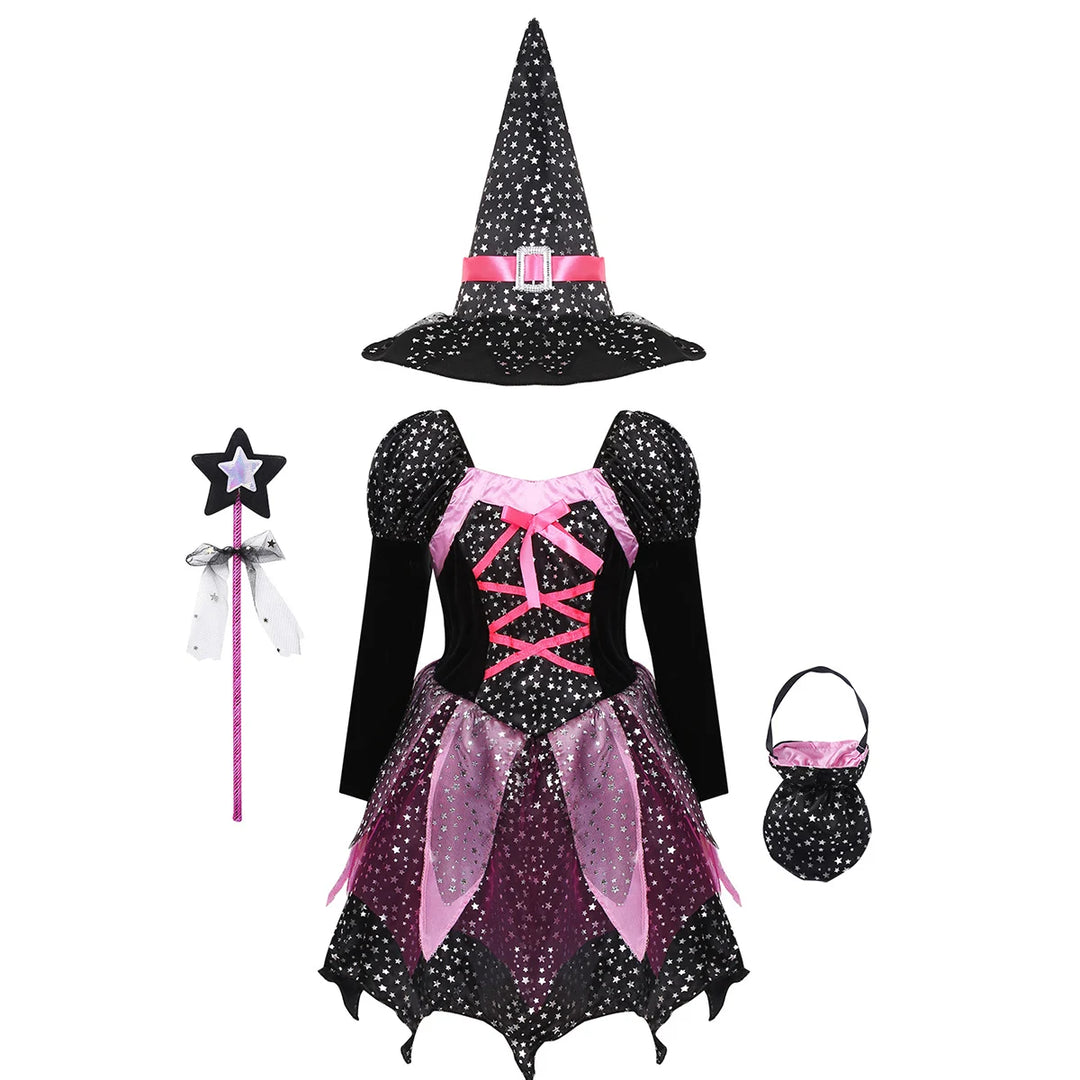 GIRLS Halloween Wizard Costume
