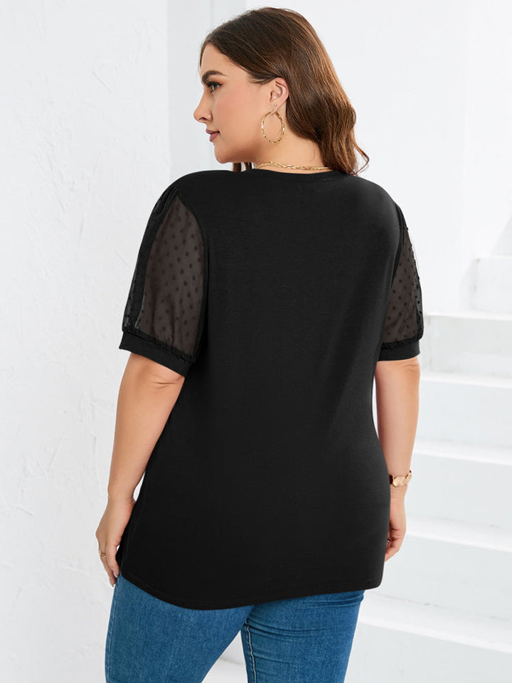 Rhianna™ - Elegant Puff-Sleeve Top - La femme Toronto