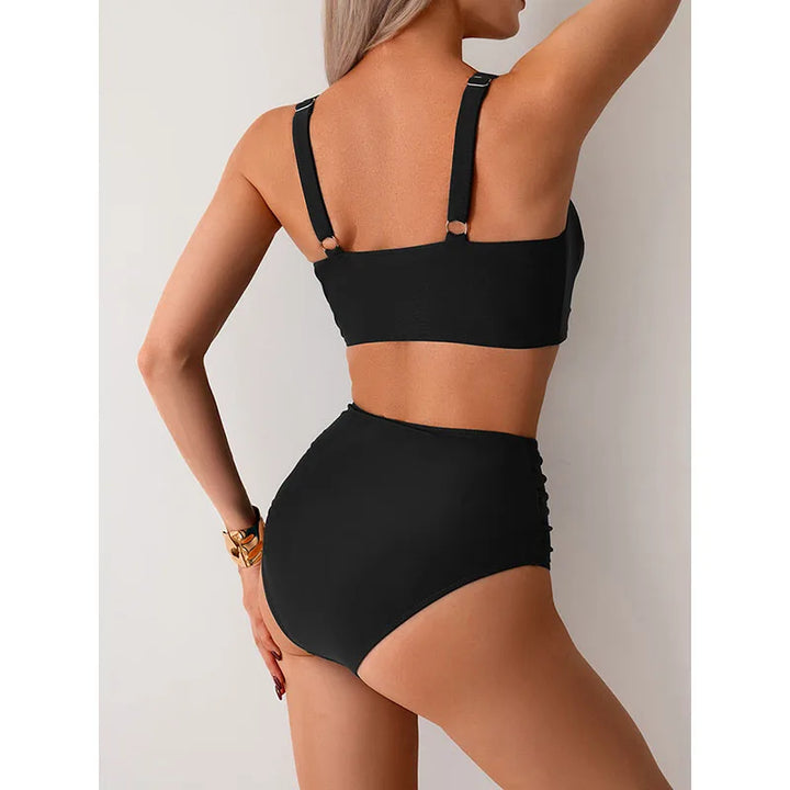 Muriel – Ruched Bandeau Bikini - La femme Toronto