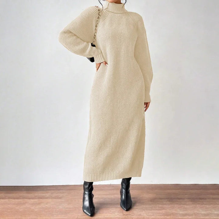 Mina- Knit Dresses with Turtleneck