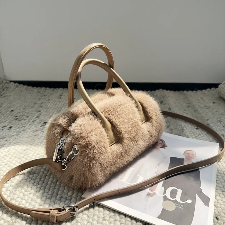 Jolie | Faux Fur Box Shoulder Bag