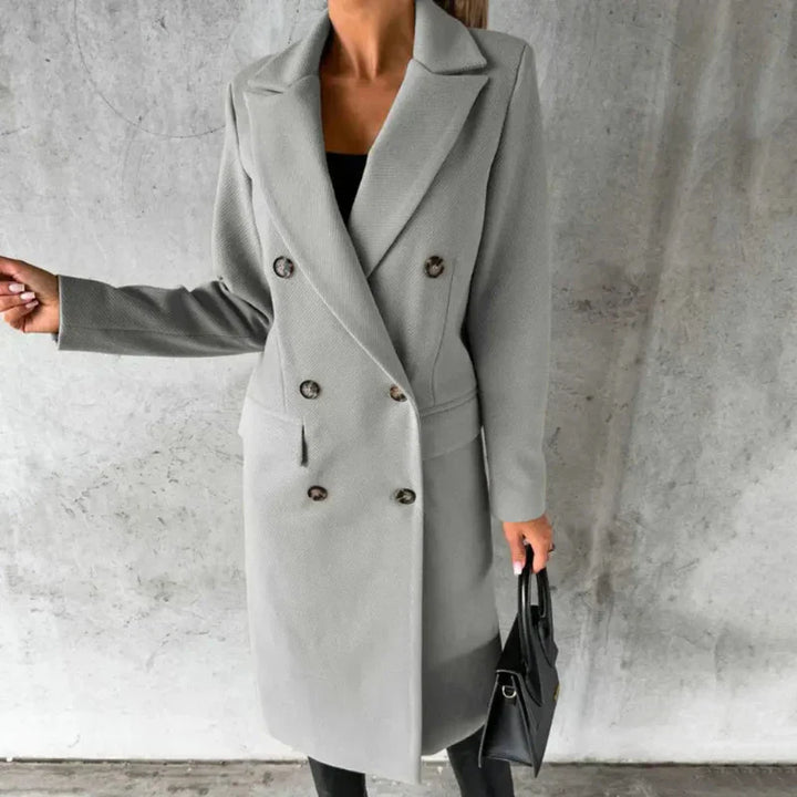 Vianne - Elegant Wool Blend Trench Coat