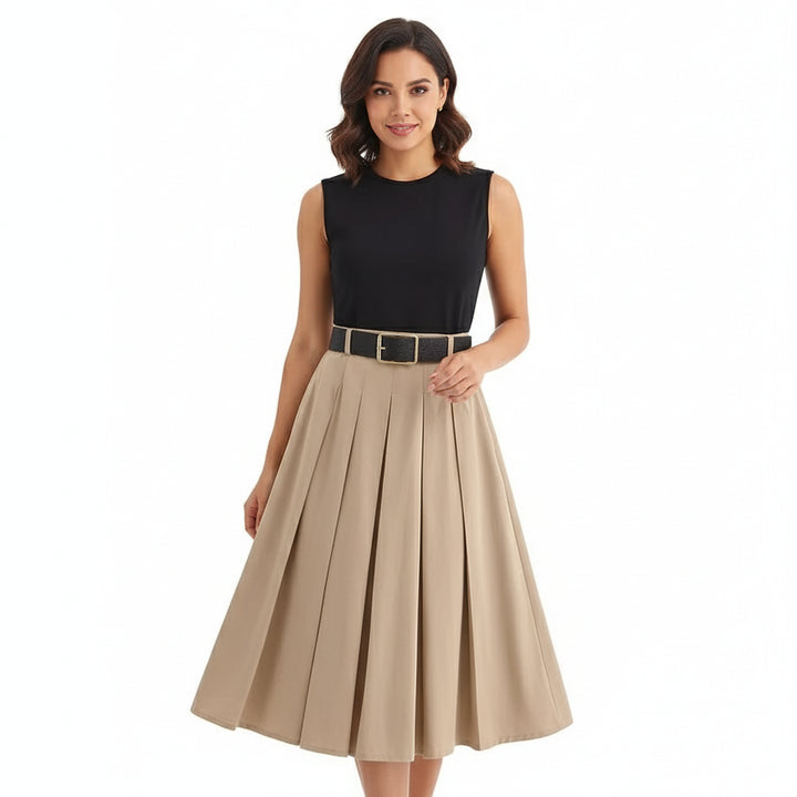 Solange- Midi Dress with Belt