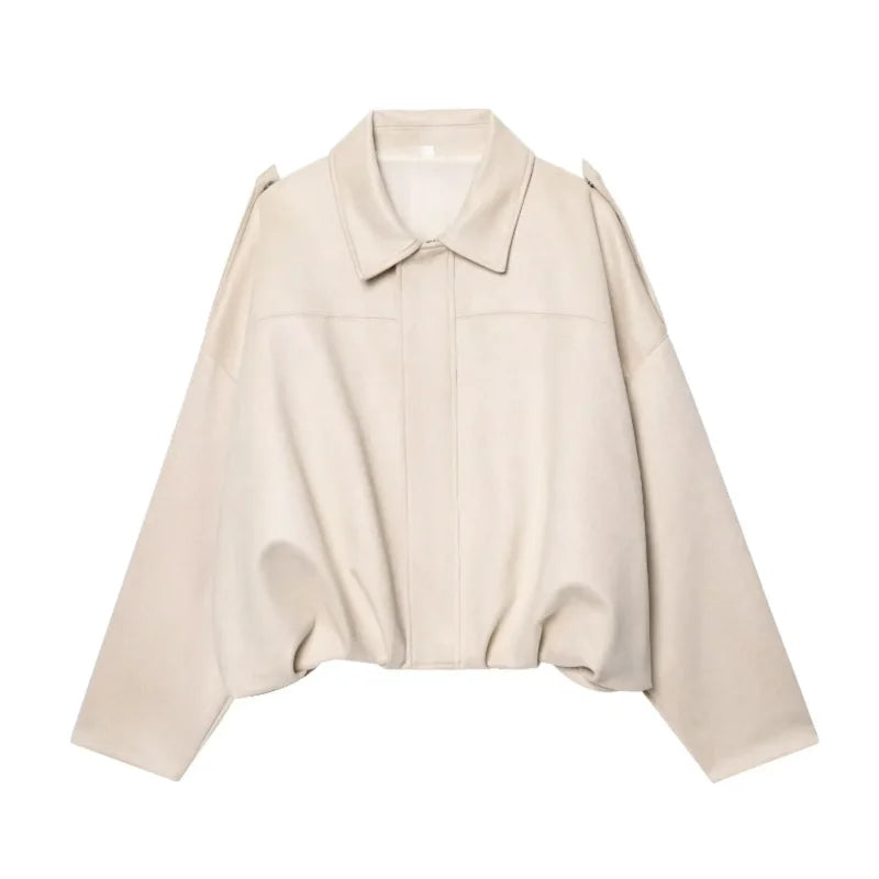 Olivia- Suede Bomber Jacket