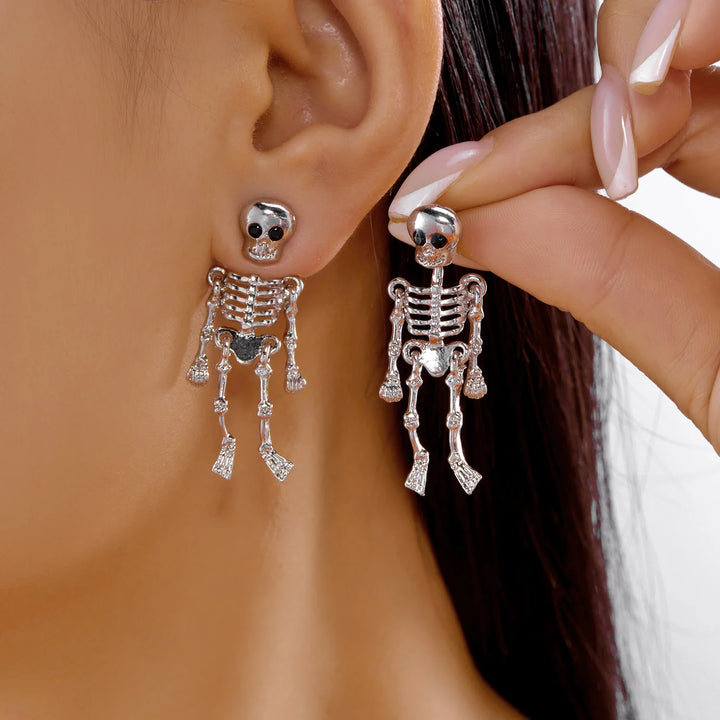 Halloween Skull Skeleton Earrings