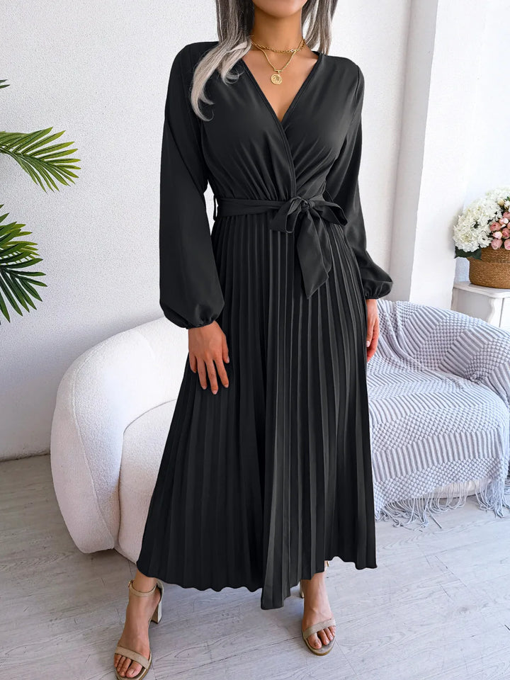 Perry- Elegant V Neck Maxi Dress