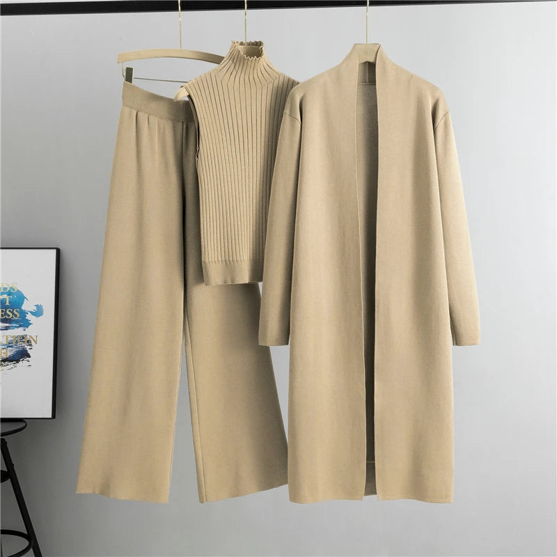 Stephanie- 3 Piece Women Cardigan Tracksuits