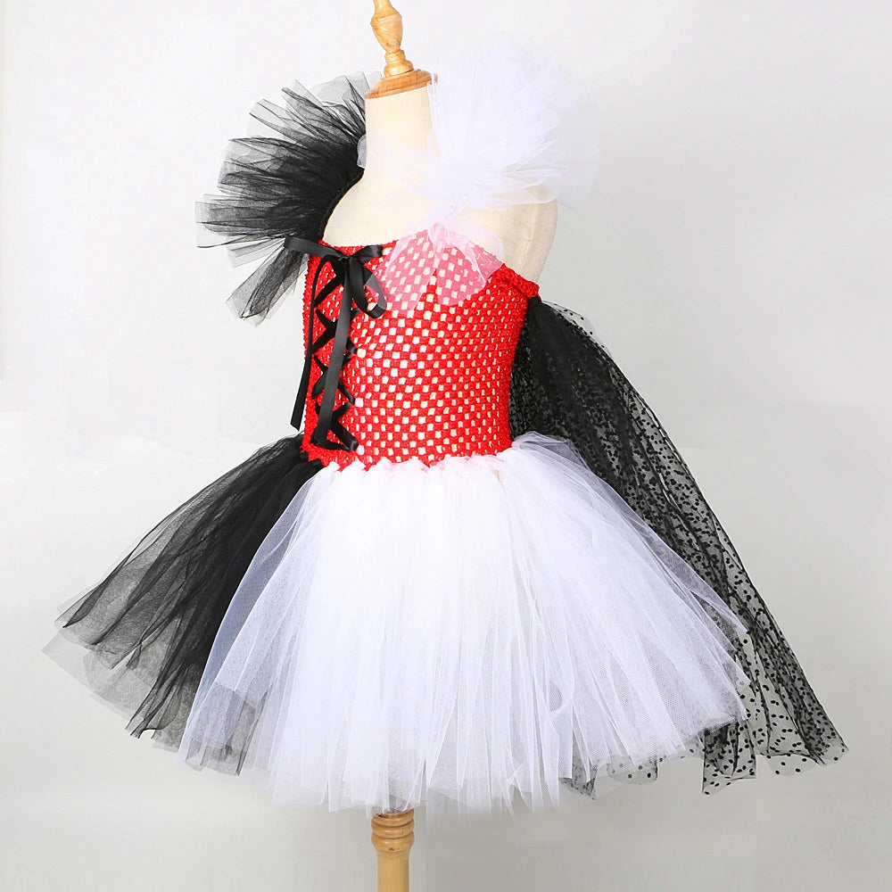 Girls- Halloween Cruella Costume