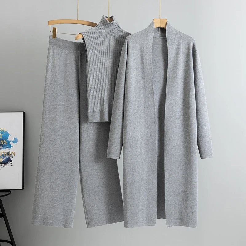 Stephanie- 3 Piece Women Cardigan Tracksuits