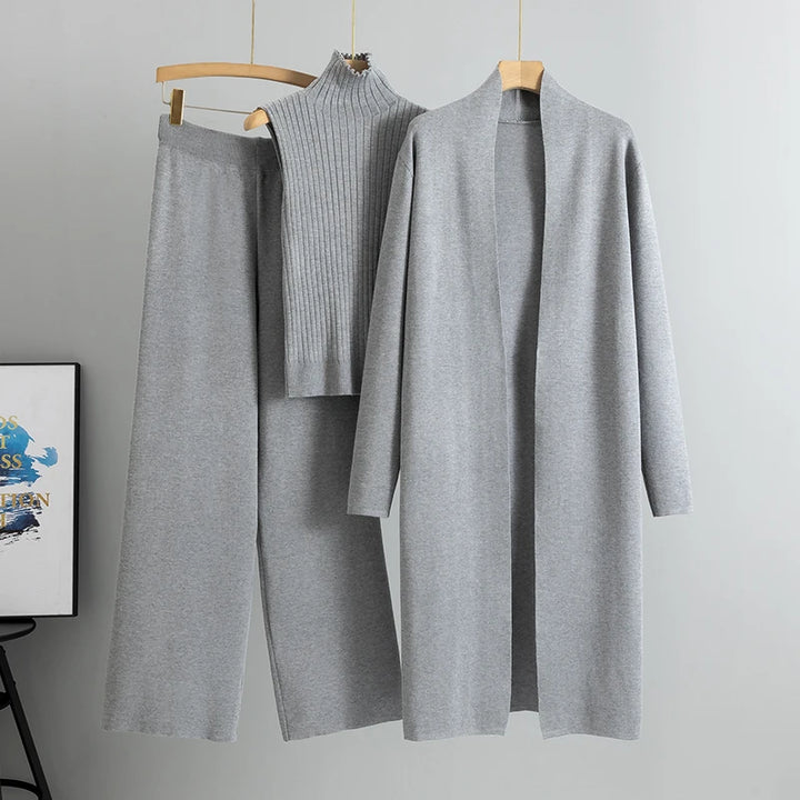 Stephanie- 3 Piece Women Cardigan Tracksuits