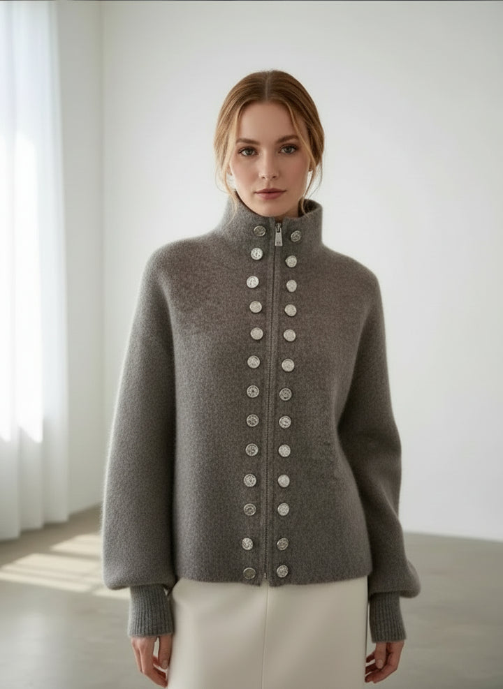 Angela- Luxury Fluffy Knitted Cardigan