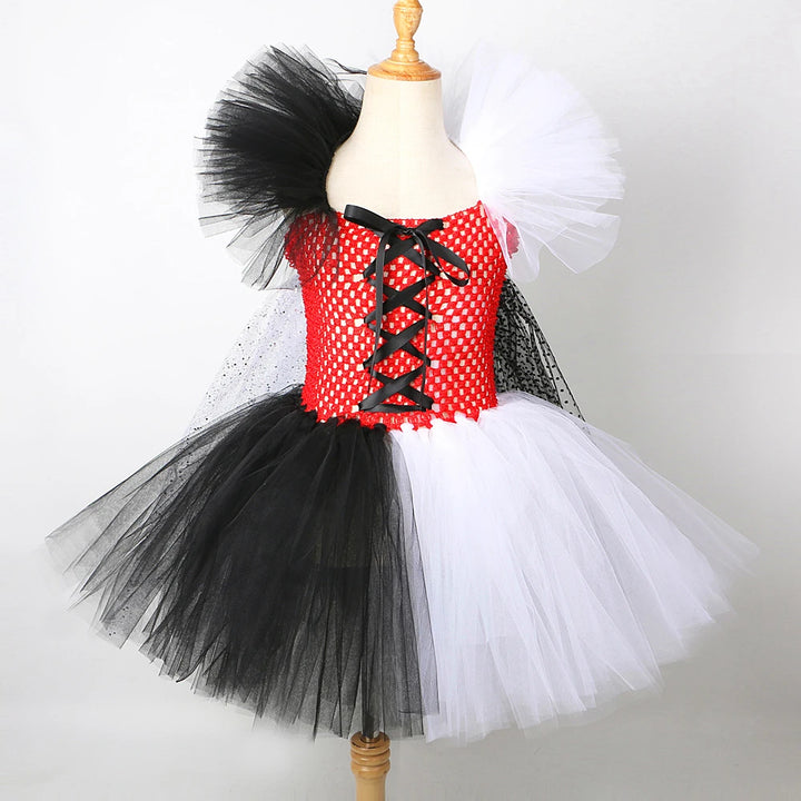 Girls- Halloween Cruella Costume