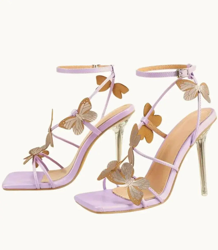 Renata | Sandale sa visokom petom i leptir detaljima