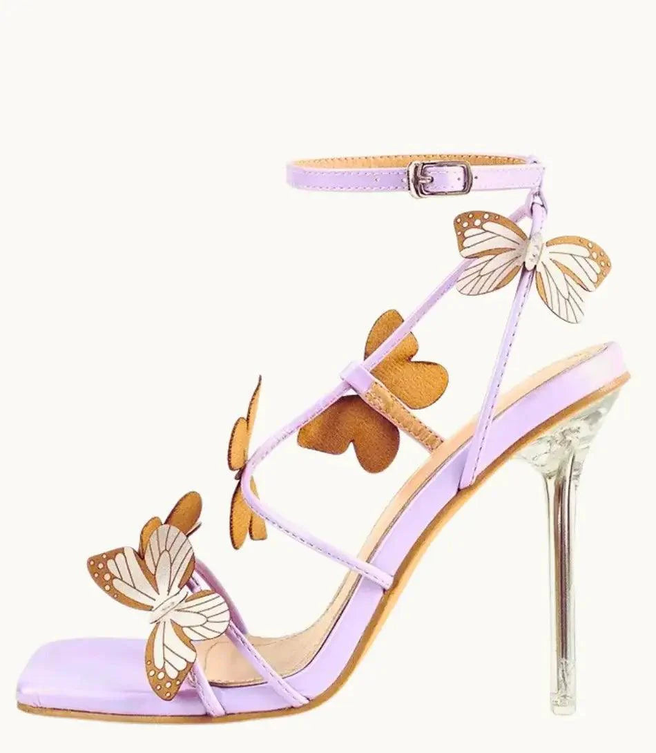 Renata | Sandale sa visokom petom i leptir detaljima