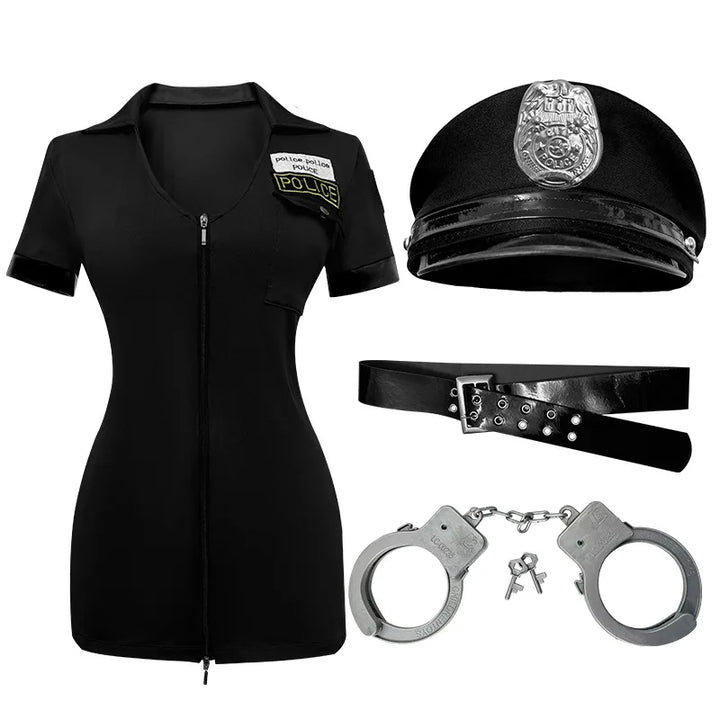 Cosplay Policewoman Uniform Jumpsuit