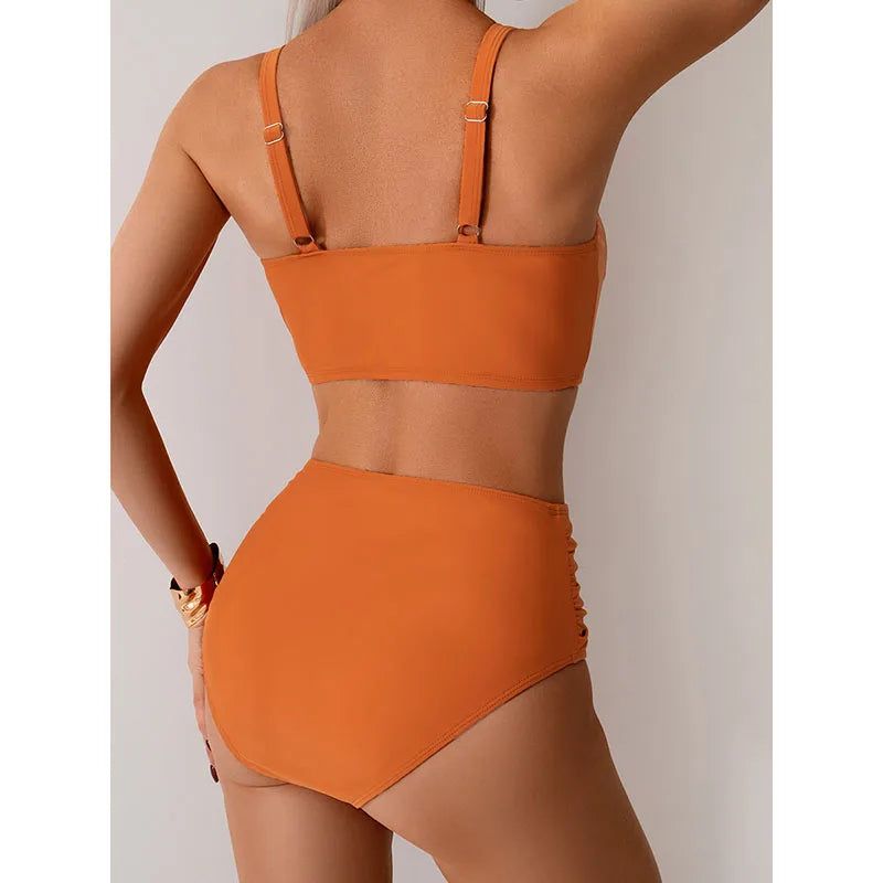 Muriel – Ruched Bandeau Bikini - La femme Toronto