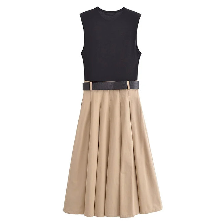 Solange- Midi Dress with Belt