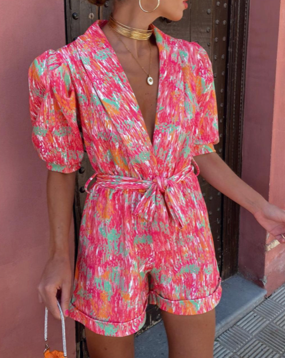 AMAYA Colorful summer Jumpsuit - La femme Toronto
