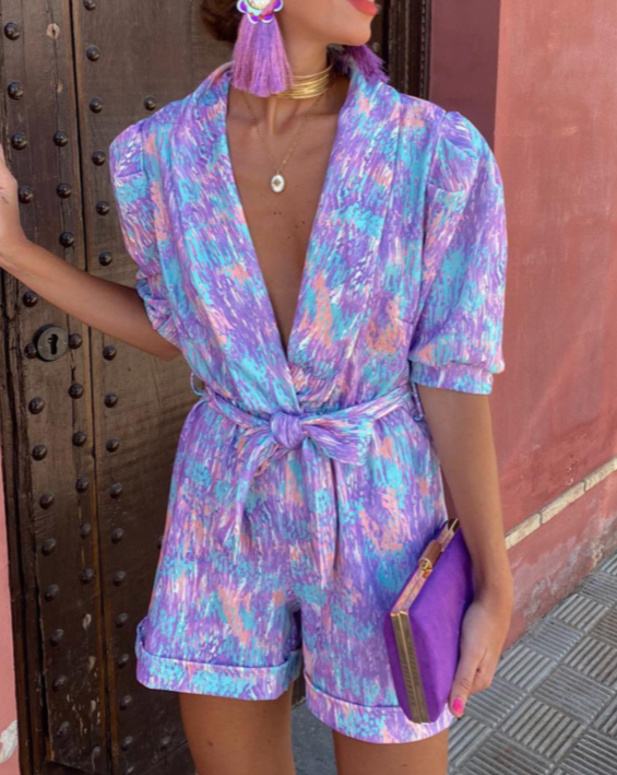 AMAYA Colorful summer Jumpsuit - La femme Toronto