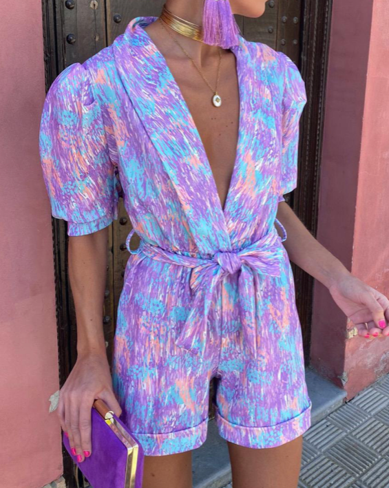 AMAYA Colorful summer Jumpsuit - La femme Toronto