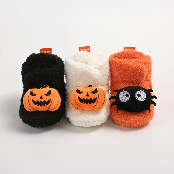 Halloween Pumpkin Baby Booties