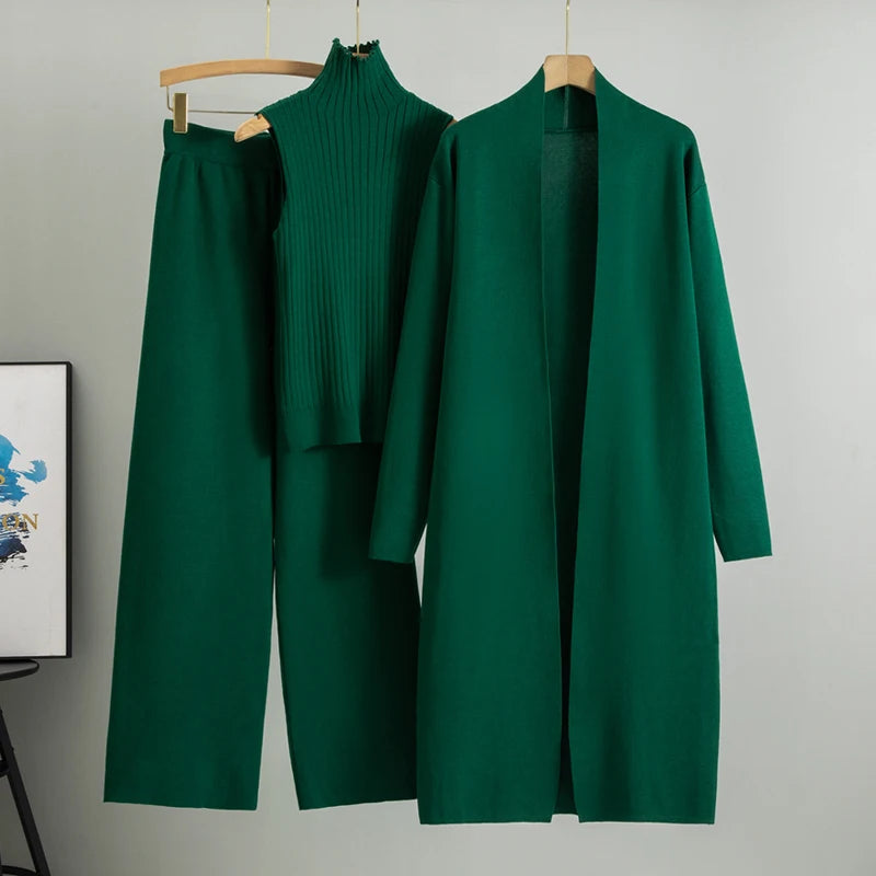 Stephanie- 3 Piece Women Cardigan Tracksuits