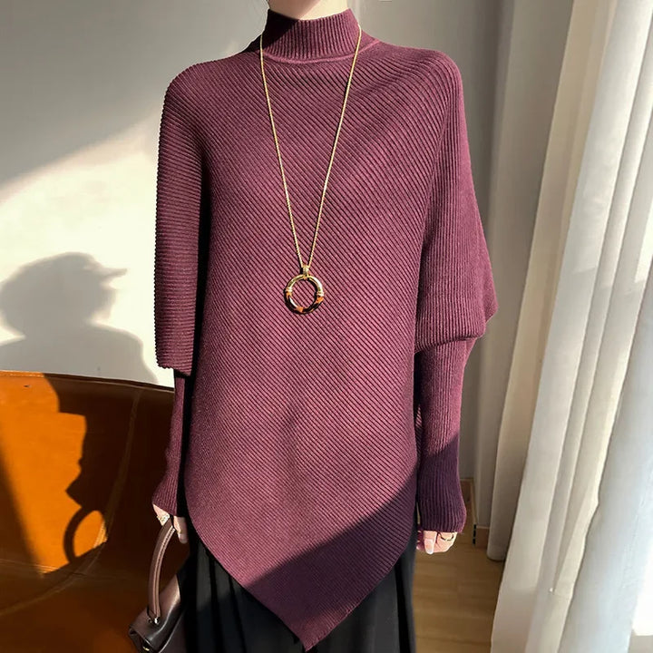 Louisa- Knitted Cowl Neck Sweater