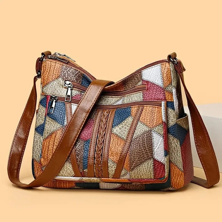 Vilora™ | Mosaic Leather Handbag