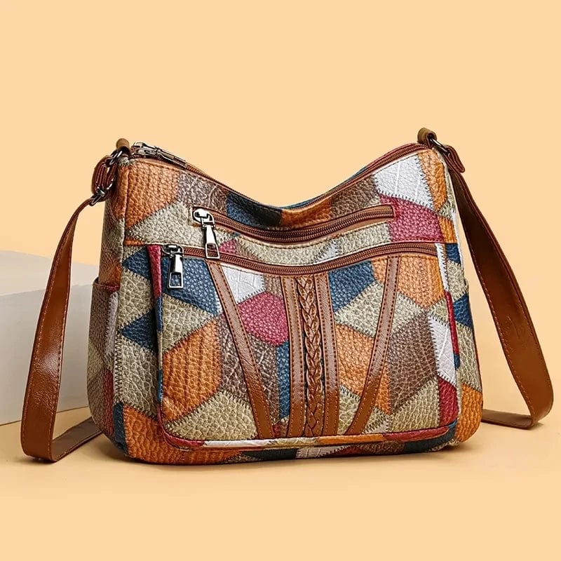 Vilora™ | Mosaic Leather Handbag