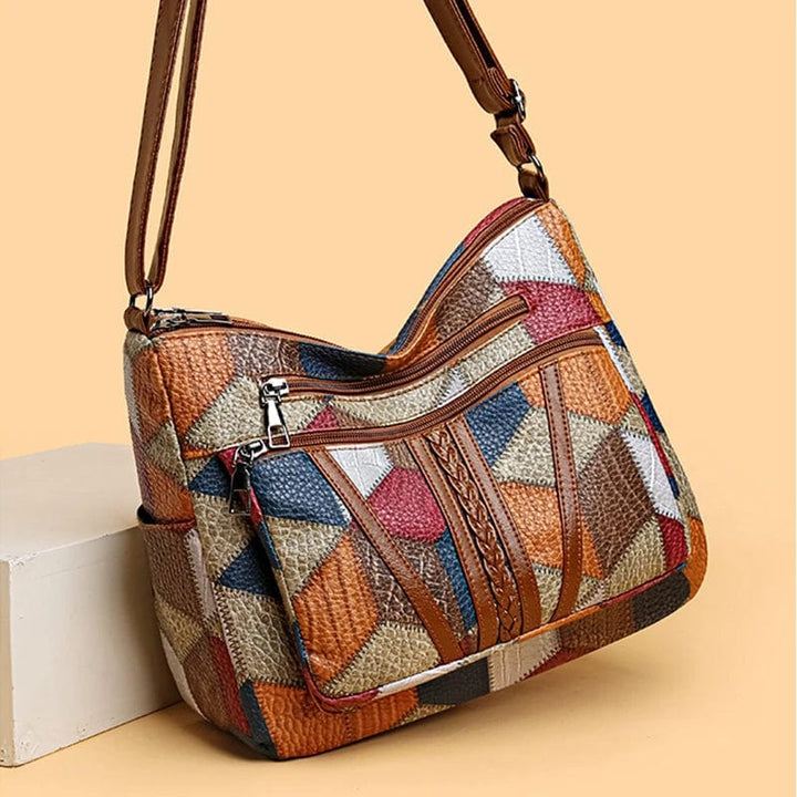 Vilora™ | Mosaic Leather Handbag
