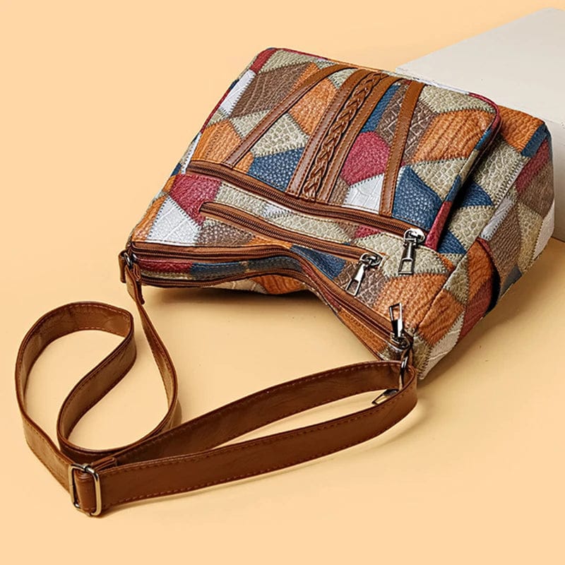 Vilora™ | Mosaic Leather Handbag