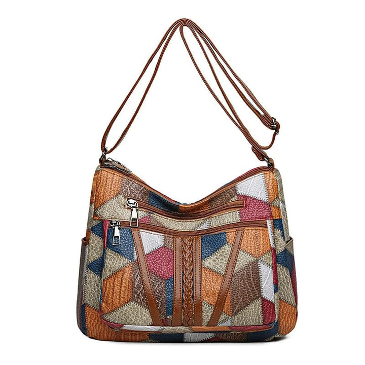 Vilora™ | Mosaic Leather Handbag