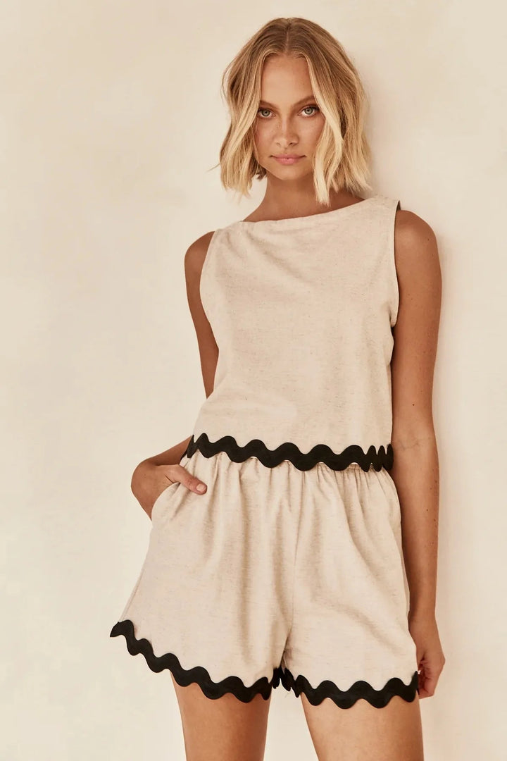 Avala Scalloped Summer Set - La femme Toronto