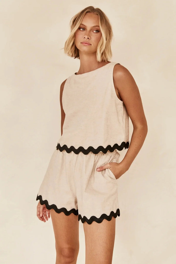 Avala Scalloped Summer Set - La femme Toronto