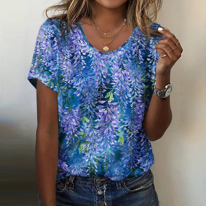 Elena - Cascade Blossom Tee - La femme Toronto