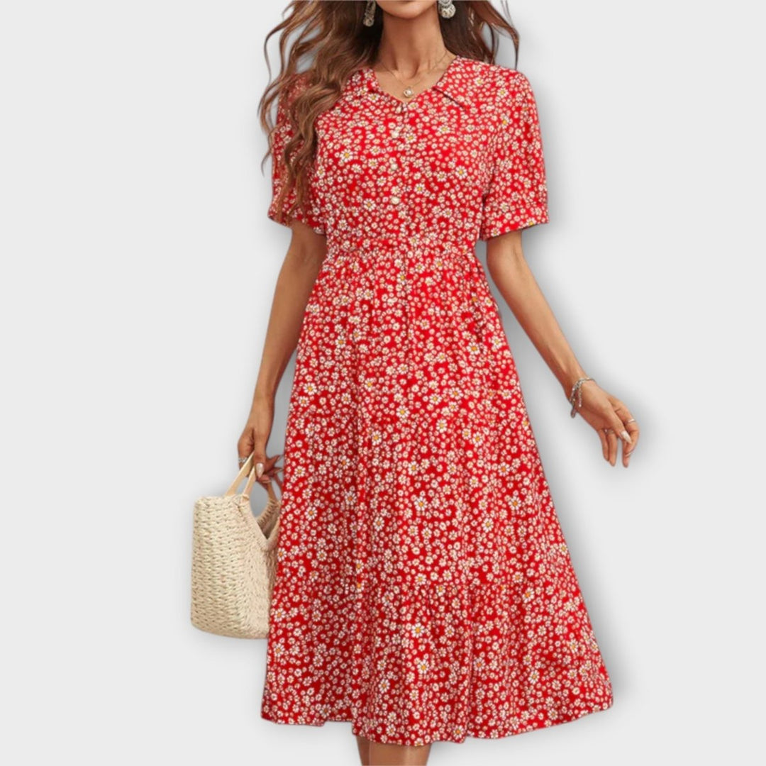 Amelia™ Floral Dress - La femme Toronto
