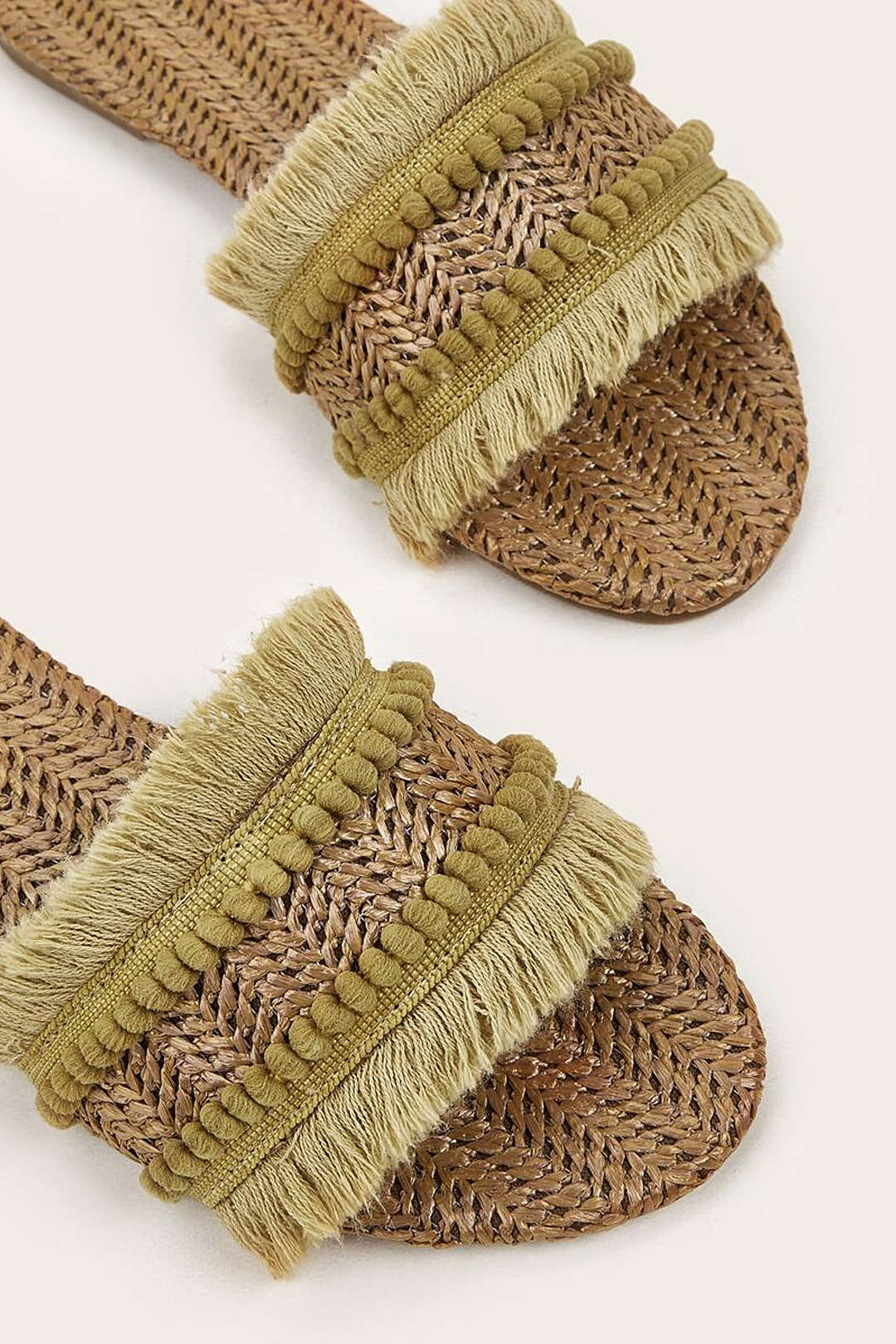 Fringe Slippers - La femme Toronto