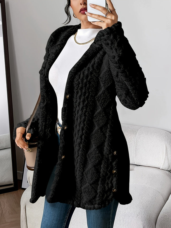 Crissy™ | Plush Hooded Cardigan