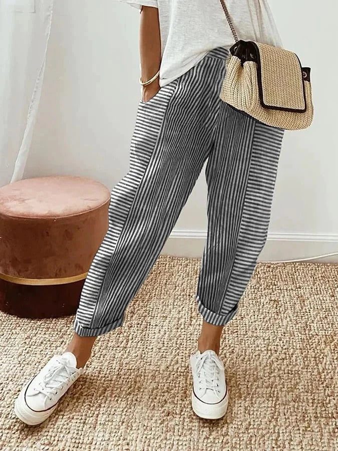 Lore – Striped Lore Pants - La femme Toronto